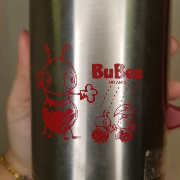 Sun King 0.5L BuBee Stainless Steel Vacuum Handled Thermos Red Made in Taiwan - Picture 4 of 8